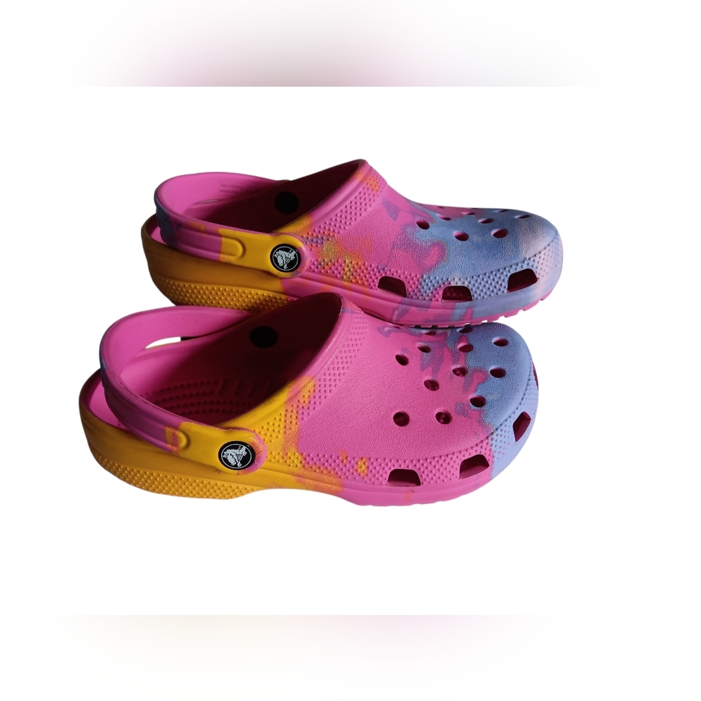 CROCS Tie Dye Colorful Clogs